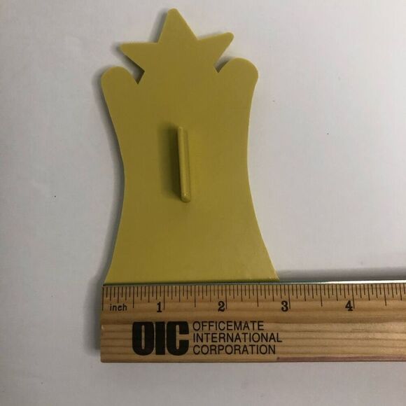 vintage yellow stanley products 5 inch angel cookie cutter art mold christmas - Picture 5 of 5